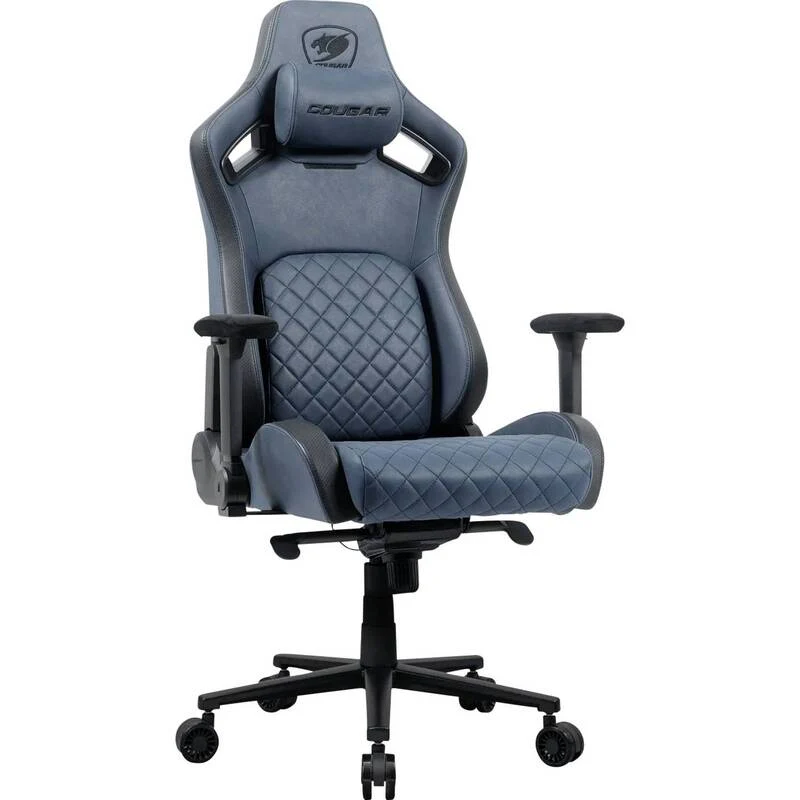 C-Ware Cougar Gamingstuhl Defensor S Navy gepolstert Stuhl 150kg ergonomisch Navy
