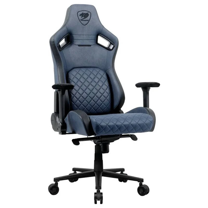 C-Ware Cougar Gamingstuhl Defensor S Navy gepolstert Stuhl 150kg ergonomisch Navy