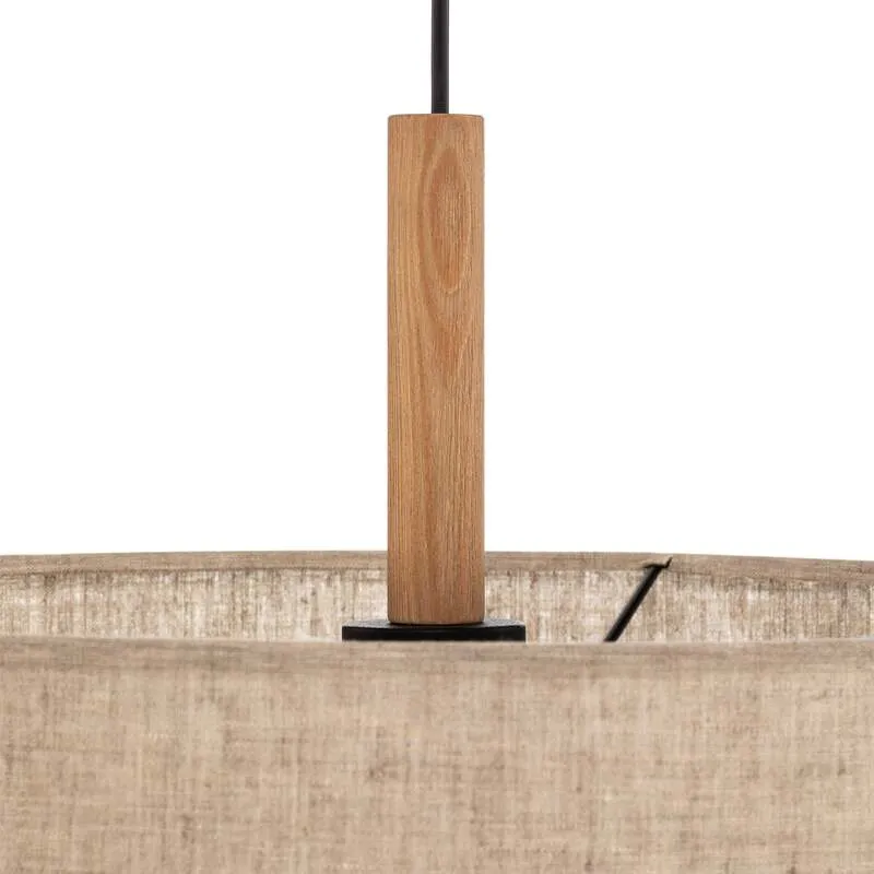 B-Ware TK-Lighting Hängeleuchte Deva Nature LED Pendelleuchte dimmbar beige Holz 30cm