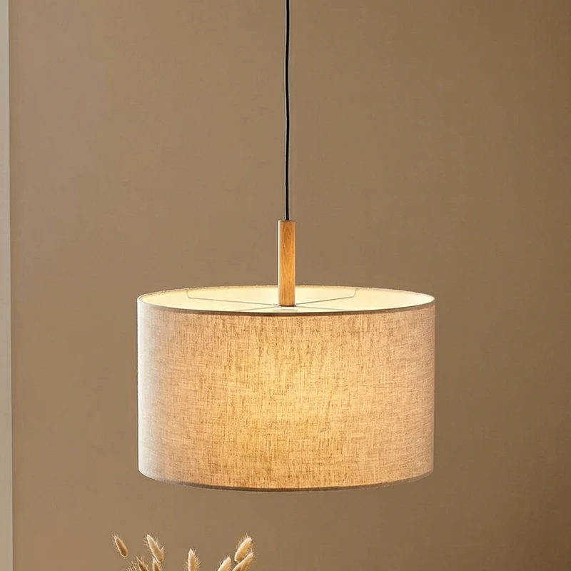 B-Ware TK-Lighting Hängeleuchte Deva Nature LED Pendelleuchte dimmbar beige Holz 30cm
