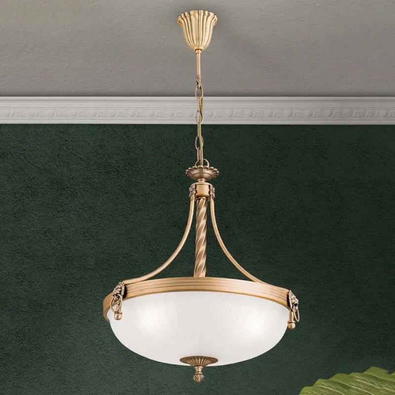 B-Ware Hängeleuchte Rocca LED Pendelleuchte dimmbar bronze weiß 50cm 3-flammig 44cm