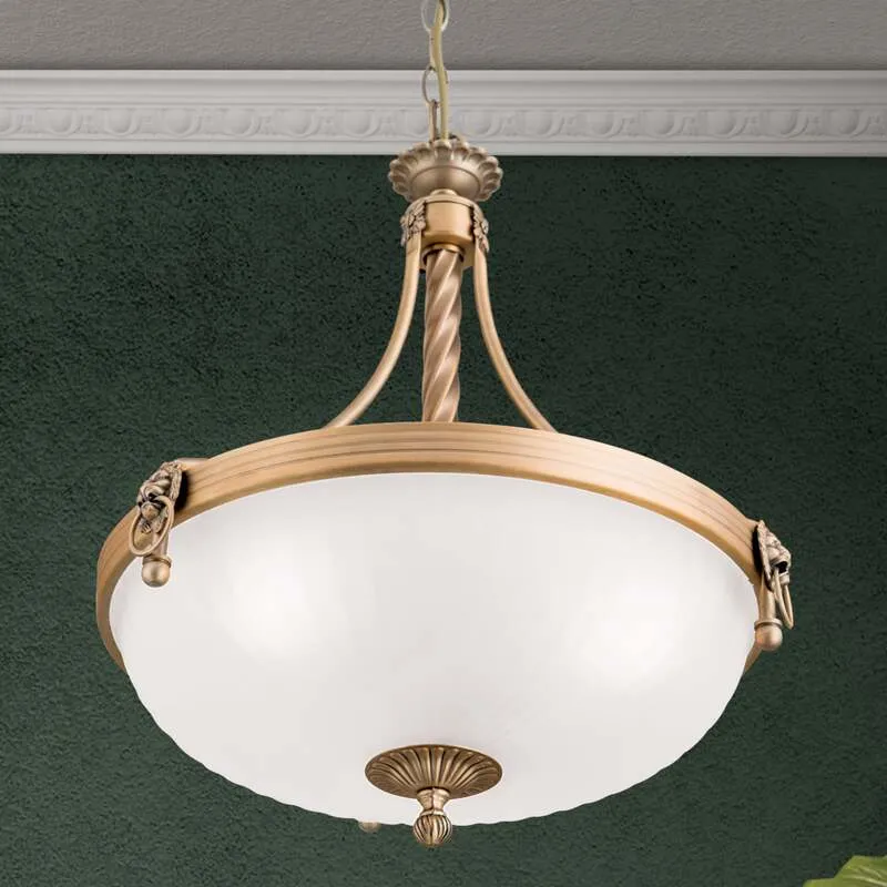 B-Ware Hängeleuchte Rocca LED Pendelleuchte dimmbar bronze weiß 50cm 3-flammig 44cm