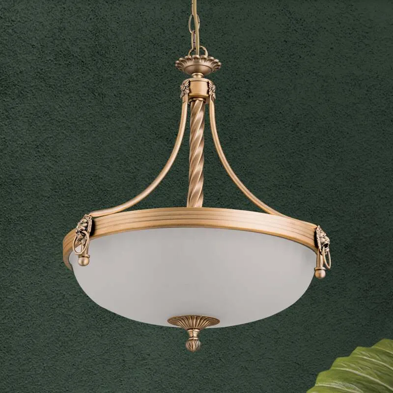 B-Ware Hängeleuchte Rocca LED Pendelleuchte dimmbar bronze weiß 50cm 3-flammig 44cm