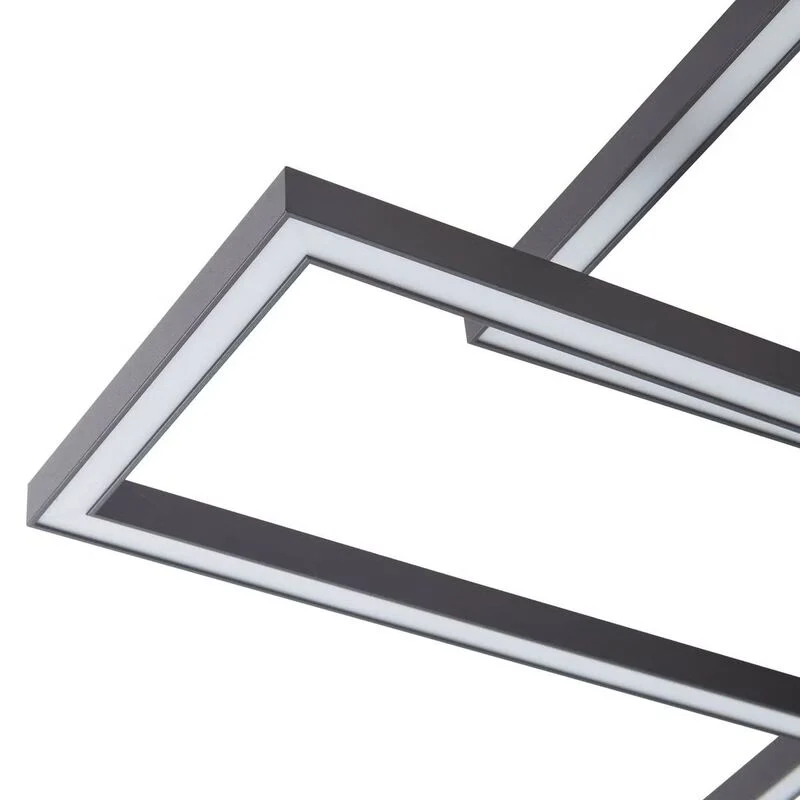 B-Ware Lucande Deckenlampe Tjado LED Lampe Leuchte dimmbar schwarz 94cm lang Metall