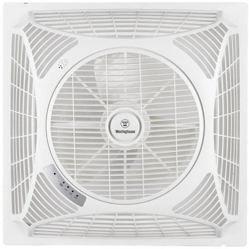 D-Ware Westinghouse Deckenventilator Windsquare 46W mit Fernbedienung weiß 36cm x 21cm