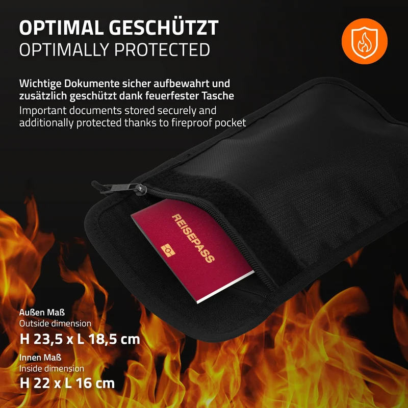Safe Tresor aus Stahl mit Elektronikschloss und Notschlüsseln Rundbolzenverschluss