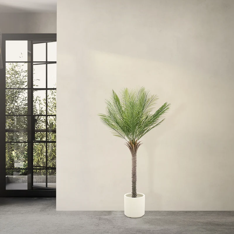Künstliche Palme Tropische Kunstpalme im Topf ML-Design