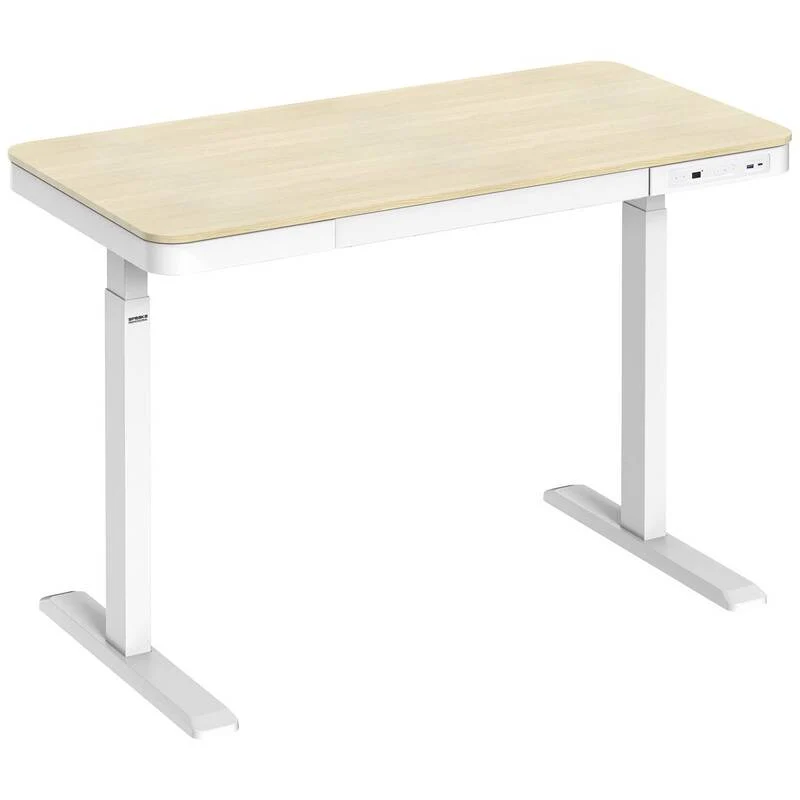 B-Ware SpeaKa Professional Sitz/Steh-Schreibtisch elektrisch höhenverstellbar Bürotisch