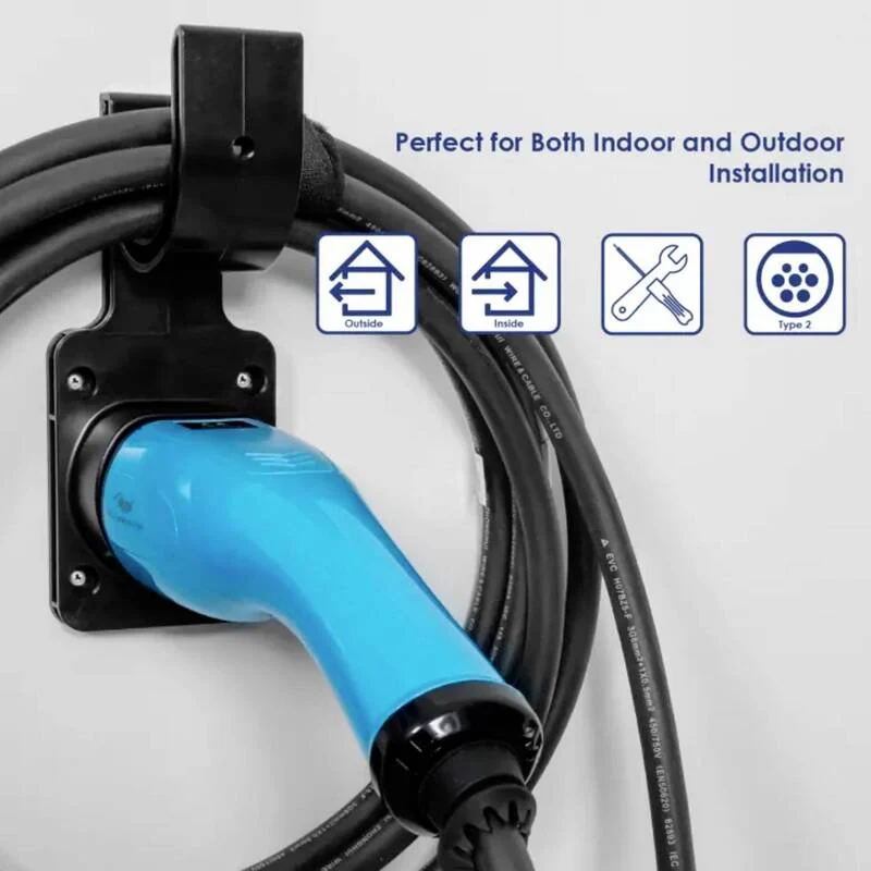 B-Ware Akyga Wandhalterung Typ 2 AK-SC-E15 für Typ 2 Ladestecker 200mm 145g kompakt