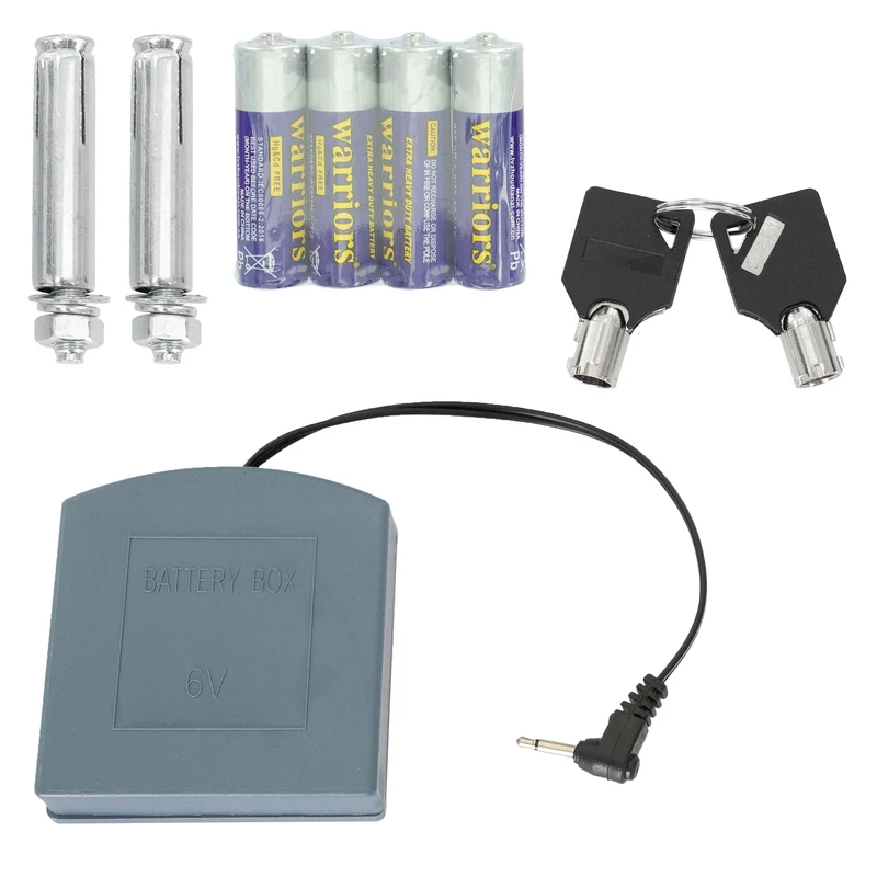 Elektronischer Tresor mit Alarm Schwarz aus Metall