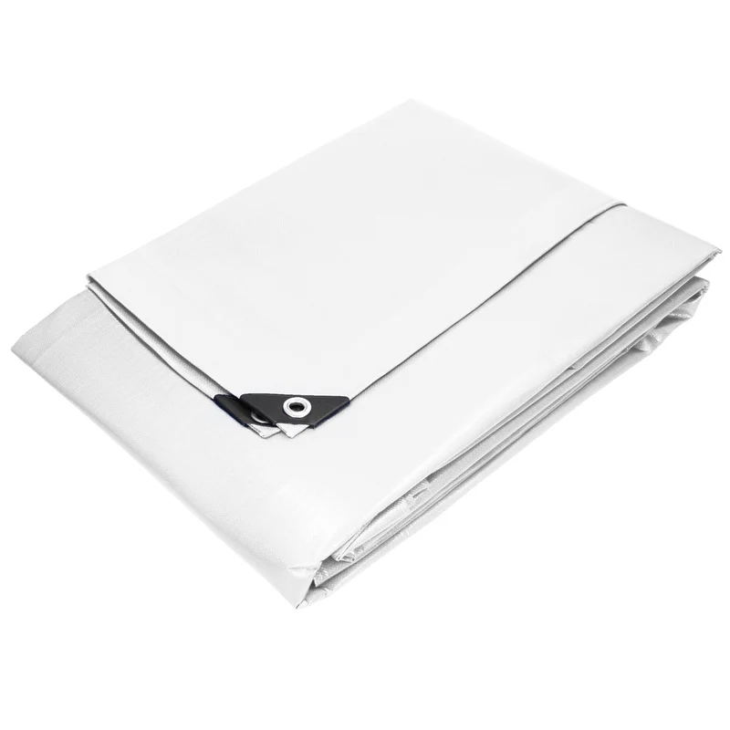 Abdeckplane Gewebeplane Weiß 260g/m² verschiedene Größen