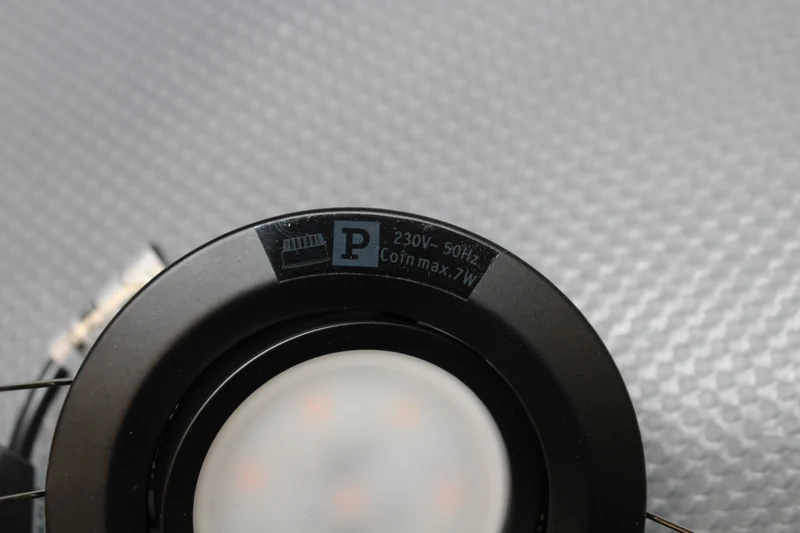 B-Ware Paulmann Einbaustrahler Nova Coin LED Spot 3er Set schwarz warmweiß 2700K