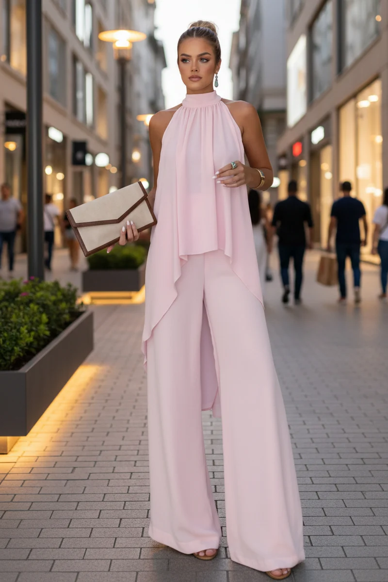 Refined Two-Piece Outfit with Modern Minimalist Appeal