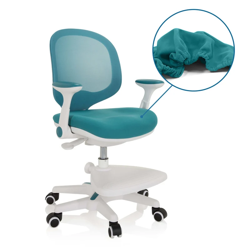 B-Ware hjh OFFICE Kinderstuhl Kinderschreibtischstuhl KID ERGO mitwachsend Stoff Stuhl