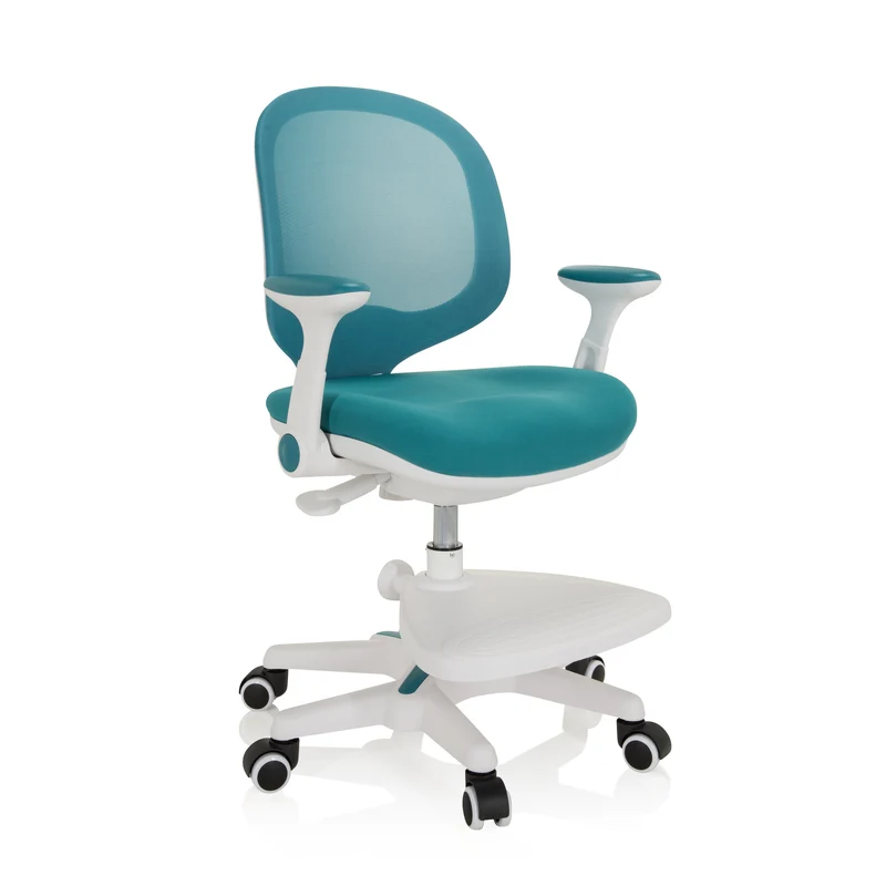 B-Ware hjh OFFICE Kinderstuhl Kinderschreibtischstuhl KID ERGO mitwachsend Stoff Stuhl