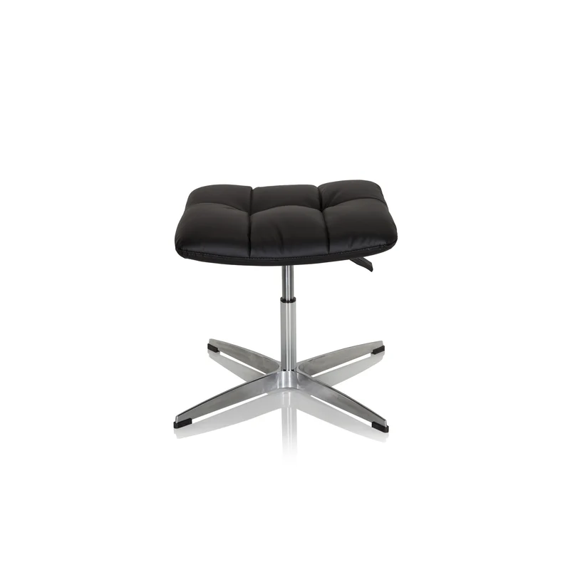 B-Ware hjh OFFICE Hocker Drehstuhl SARANTO Sitzhocker Sitz-Hocker Kunstleder schwarz