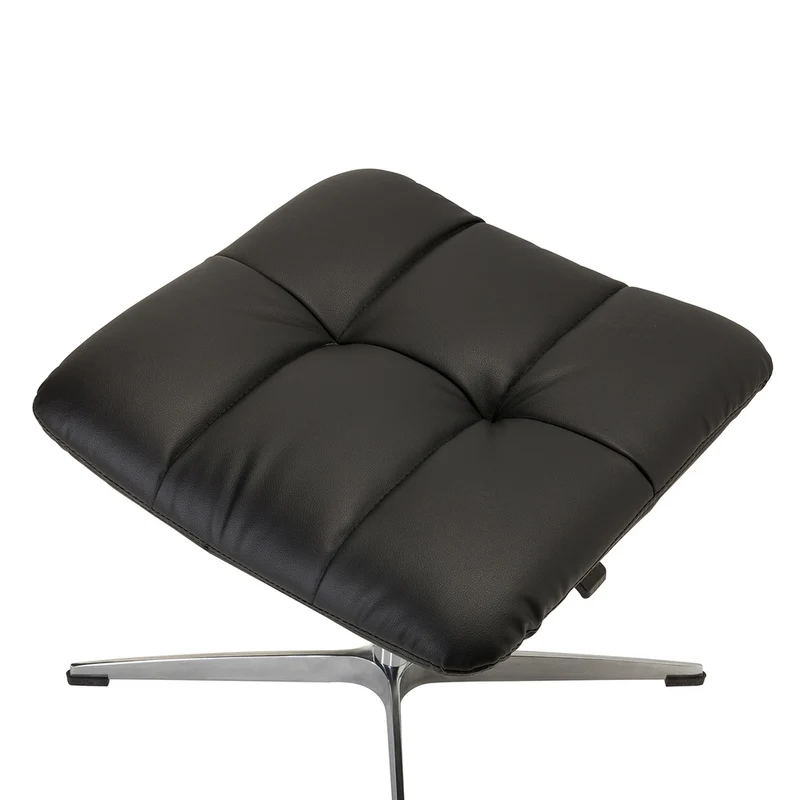 B-Ware hjh OFFICE Hocker Drehstuhl SARANTO Sitzhocker Sitz-Hocker Kunstleder schwarz