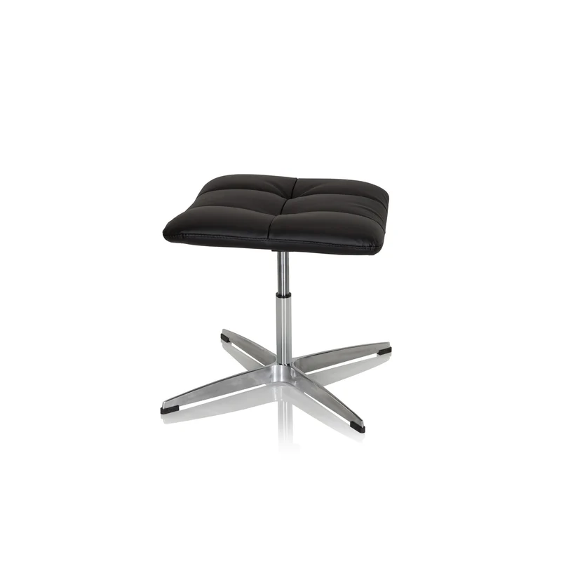 B-Ware hjh OFFICE Hocker Drehstuhl SARANTO Sitzhocker Sitz-Hocker Kunstleder schwarz