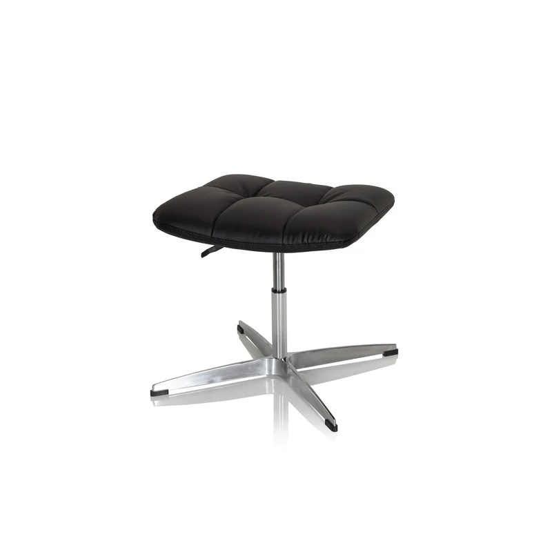 B-Ware hjh OFFICE Hocker Drehstuhl SARANTO Sitzhocker Sitz-Hocker Kunstleder schwarz