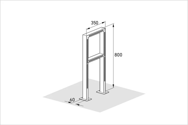 Fahrradparksystem Anlehn- und Absperrbügel