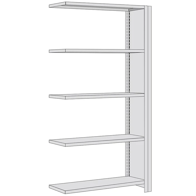 Fachbodenregal Anbauregal mit Seitenwand Fachlast 350 kg