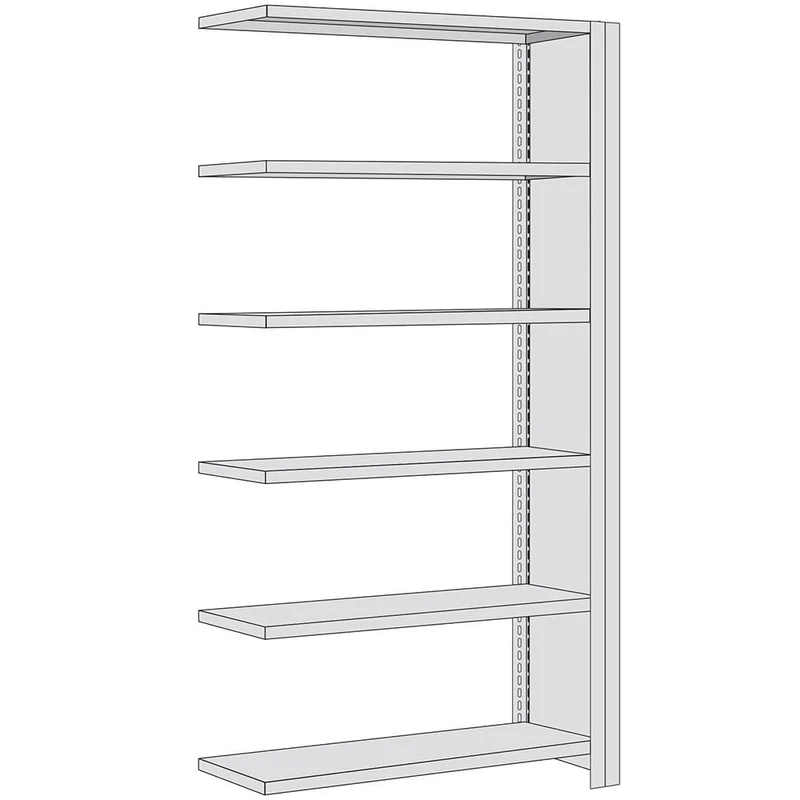 Fachbodenregal Anbauregal mit Seitenwand Fachlast 350 kg