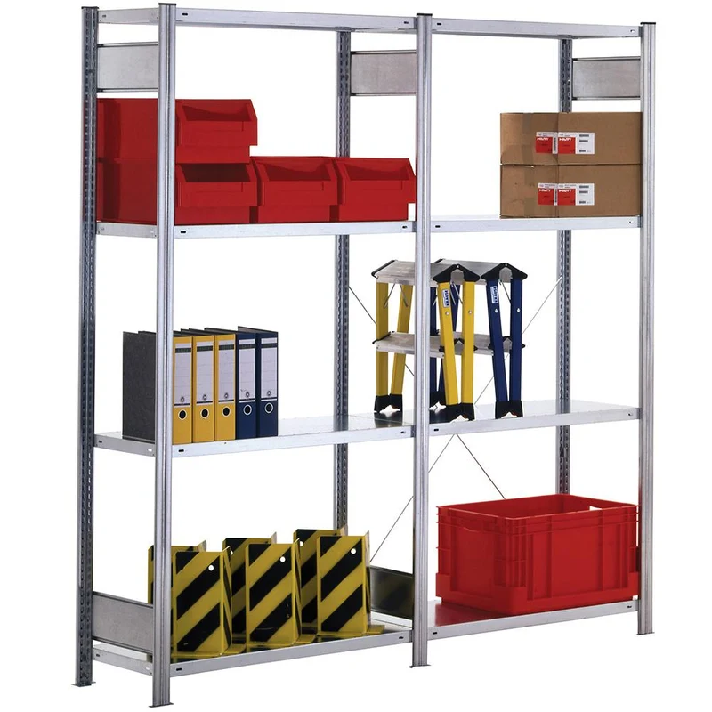 Fachbodenregal Anbauregal 150 kg Fachlast – verzinktes Stecksystem