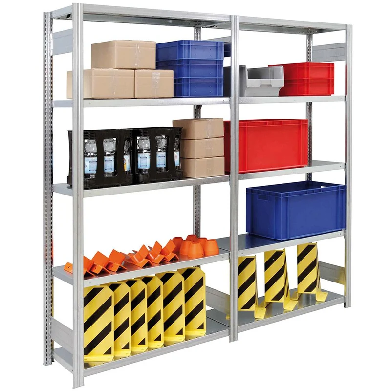 Fachbodenregal Anbauregal mit Fachlast 350 kg – verzinktes Stecksystem