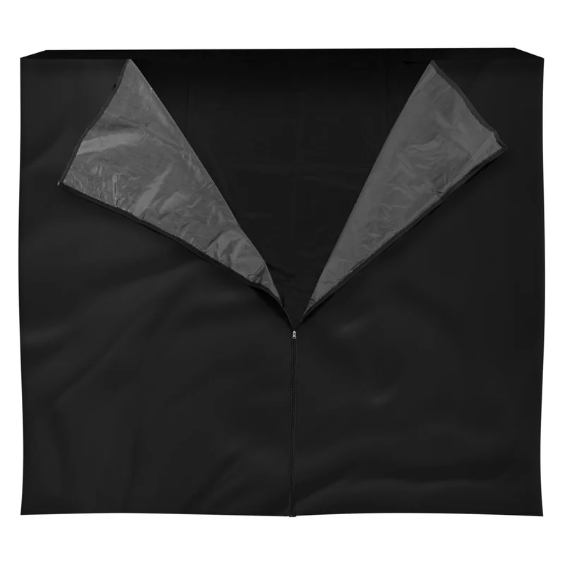 ML-Design | Abdeckung für Kaminholzregal wetterfest wasserabweisend Schwarz aus Polyester