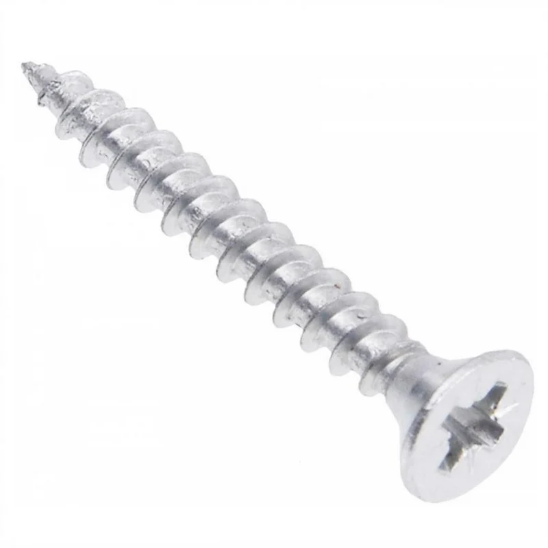 Holzschrauben PZ2 4.0x35mm Weißer Zink (100 stk.)