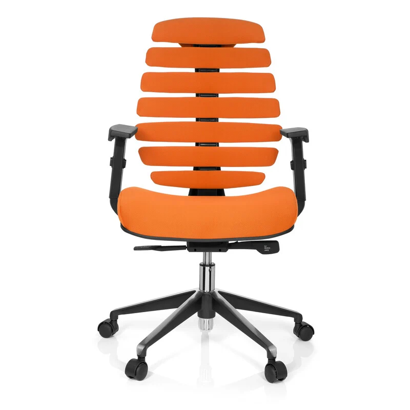 B-Ware hjh OFFICE Bürostuhl Drehstuhl ERGO LINE II Stoff orange Stuhl Möbel