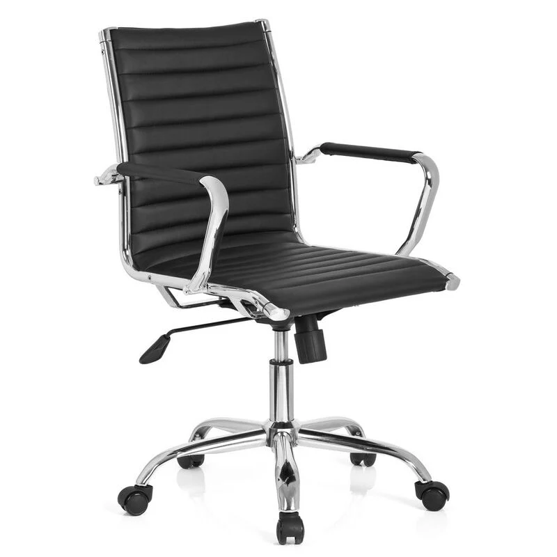B-Ware hjh OFFICE VEMONA 10 Profi Chefsessel Schwarz Drehstuhl Bürostuhl Arbeitsstuhl