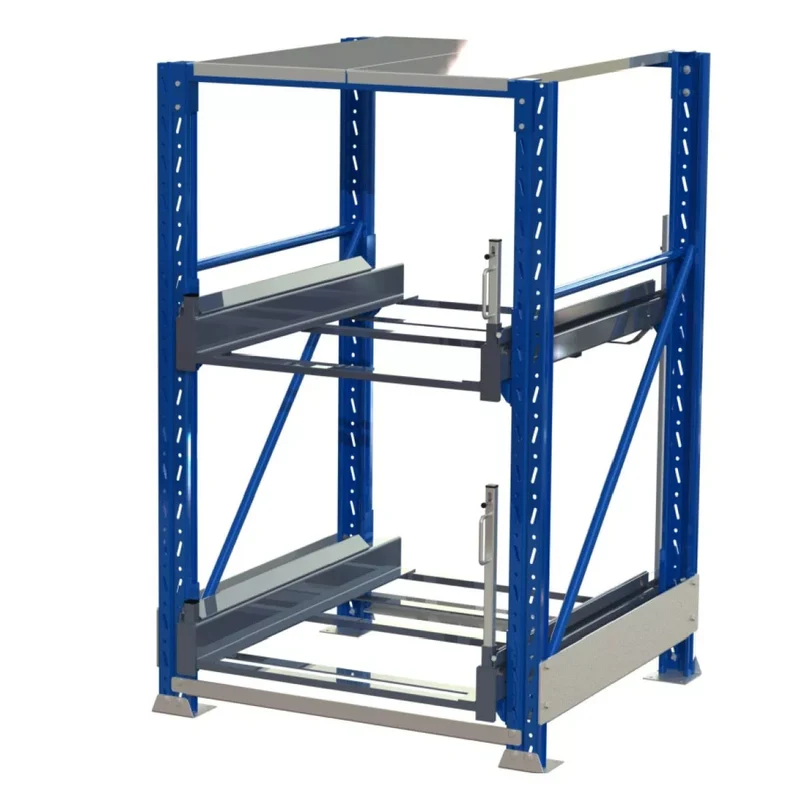 Schwerlast-Palettenauszugsregal 1.170x1.200 mm Traglast von 600 kg