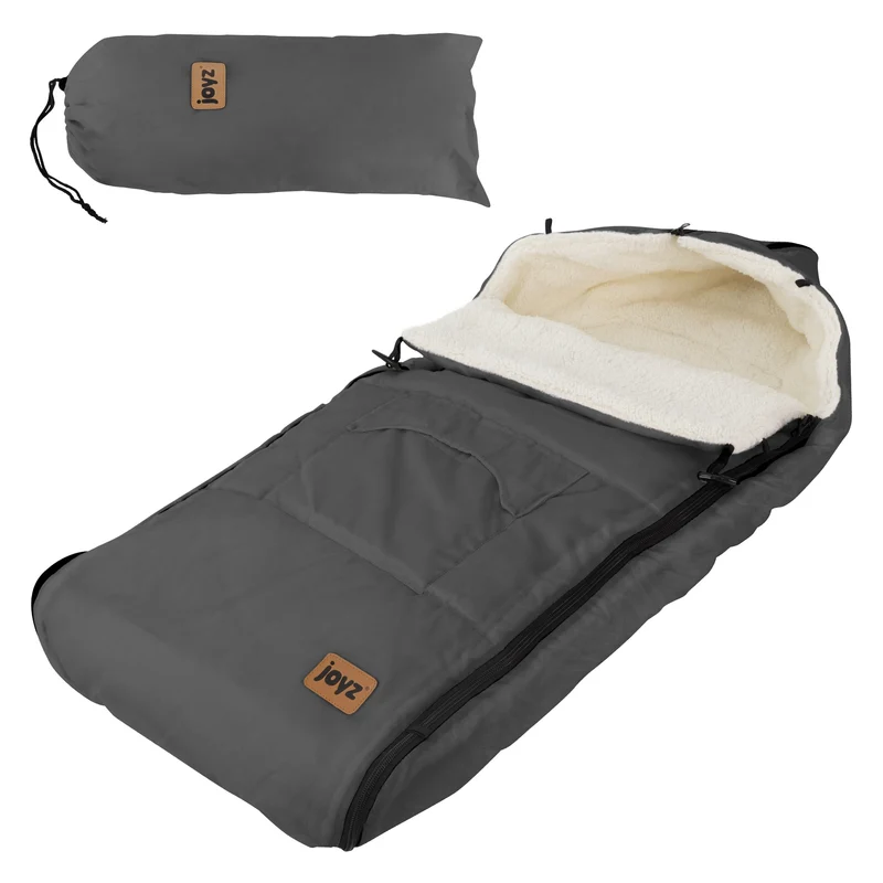 Joyz | Babyfußsack 94x48x10 cm Universal Fußsack für Babyschale, Sitzauflage aus Fleece, Wetterfest Winterfußsack