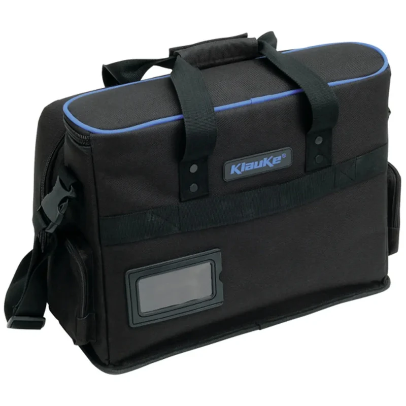 B-Ware Klauke Werkzeugkoffer unbestückt Nylon schwarz-blau 440x330x220mm mit Taschen