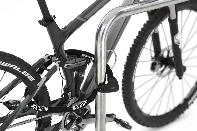 Anlehn- und Barrierehalterung für Fahrräder als Fahrradständer TRUST