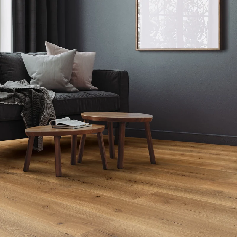 ML-DESIGN | Vinylboden Klick 7 Stück Klicksystem mit Belastungsklasse 34, 122 x 18 cm x 4,2 mm 1,54m² PVC Eiche Rustikal Holzoptik Bodenbelag
