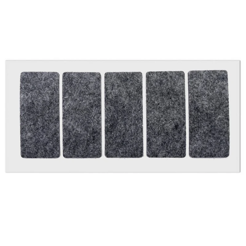 Selbstklebendes Filzpad 40x90mm Grau