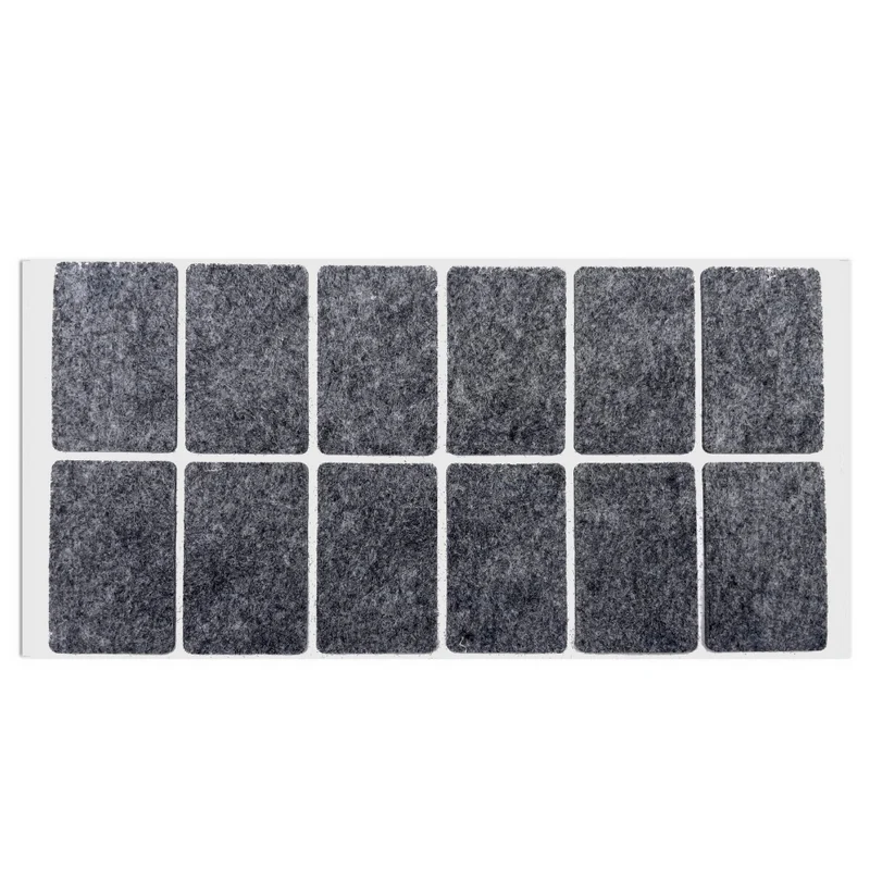 Selbstklebendes Filzpad 35x55mm Grau