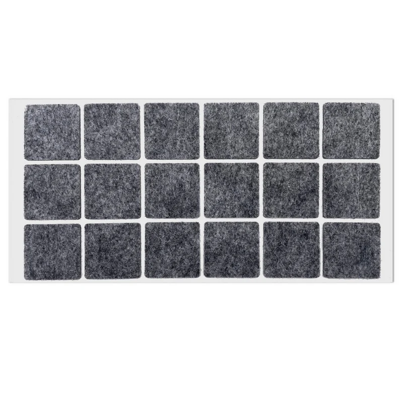 Selbstklebendes Filzpad 35x35mm Grau