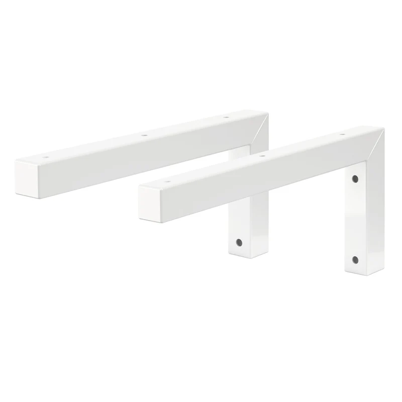 ML-Design | Wandkonsole 2er Set für Waschtisch aus Stahl, Wandhalterung Unterbau für Waschtischplatte