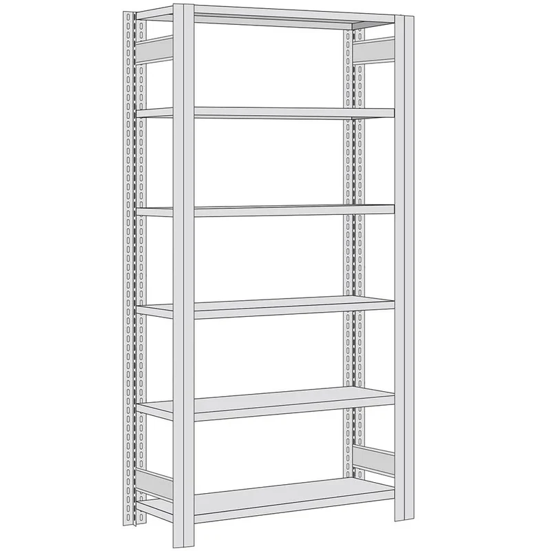 Fachbodenregal Grundregal mit Fachlast 350 kg – verzinktes Stecksystem