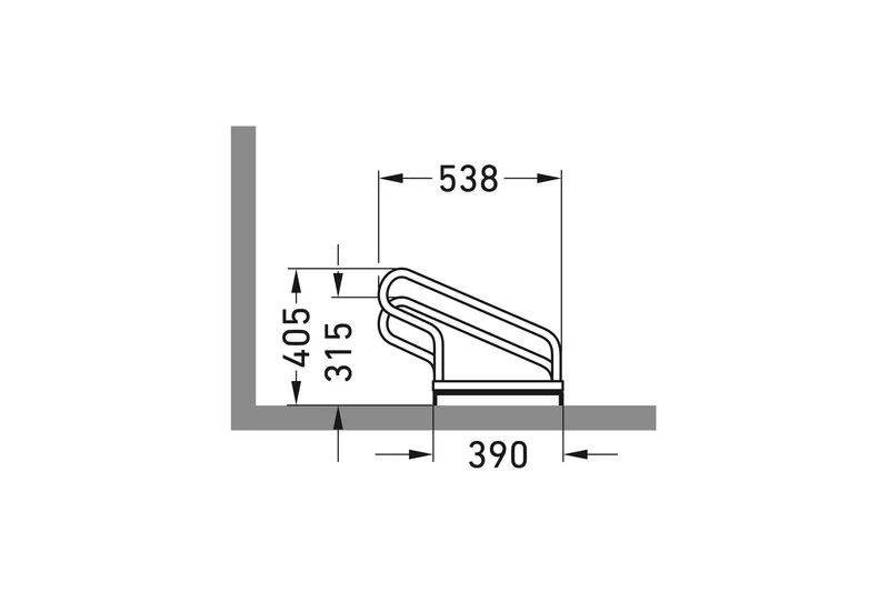 Fahrradparksystem Bügelparker 1000 | Robuste Stahl-Ausführung für 2–6 Fahrräder