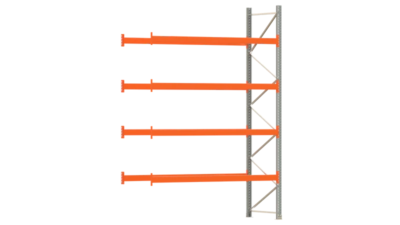Palettenregal ARTUS Anbauregal Breite 2.700 mm Fachlast 2.000 kg (4 Ebenen)
