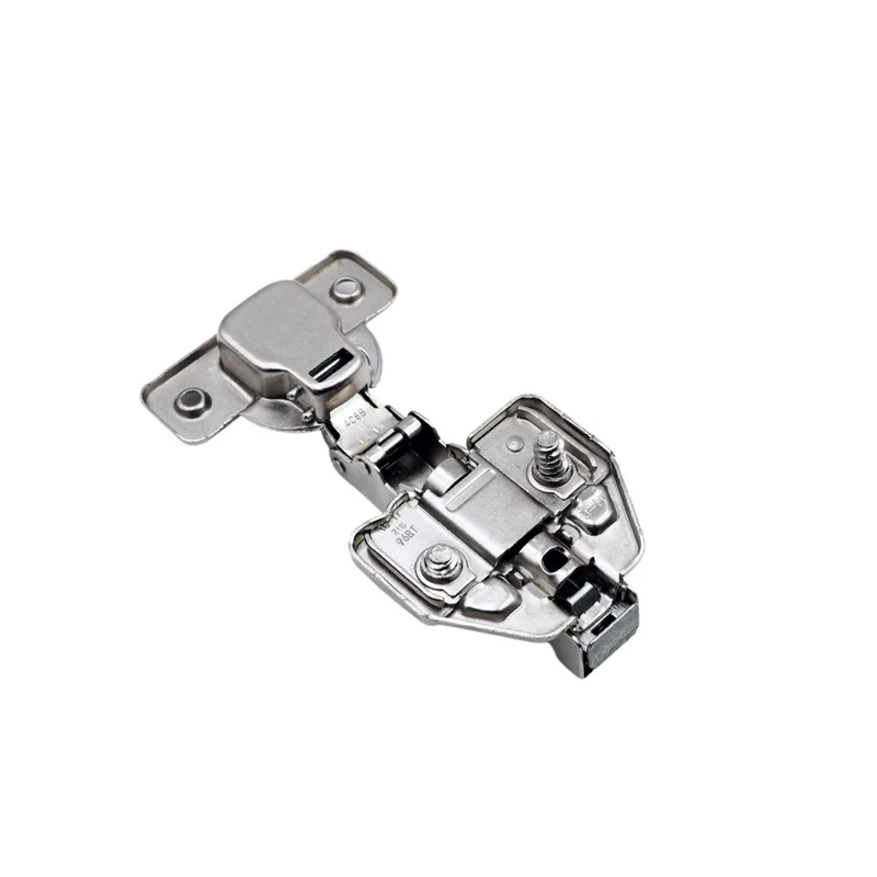 3D Push to Open Federlose Scharnier Topfband, H0 Montageplatte mit EURO Schrauben, Eckanschlag