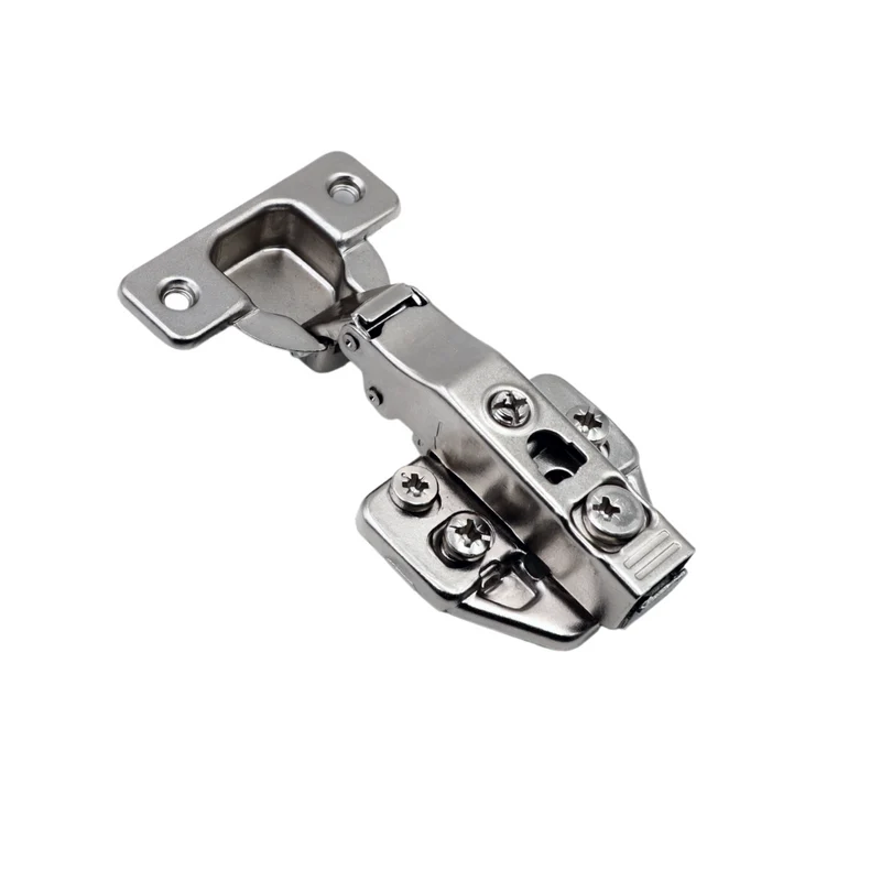 3D Push to Open Federlose Scharnier Topfband, H0 Montageplatte mit EURO Schrauben, Eckanschlag