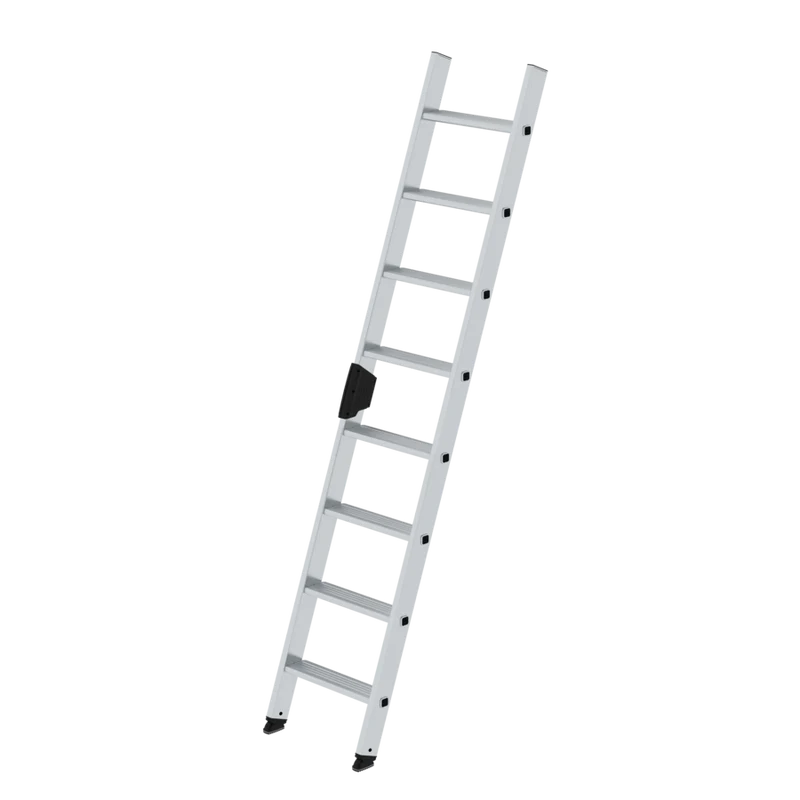 Stufen-Anlegeleiter 420 mm – Aluminium-Leiter ohne Traverse, einseitig begehbar