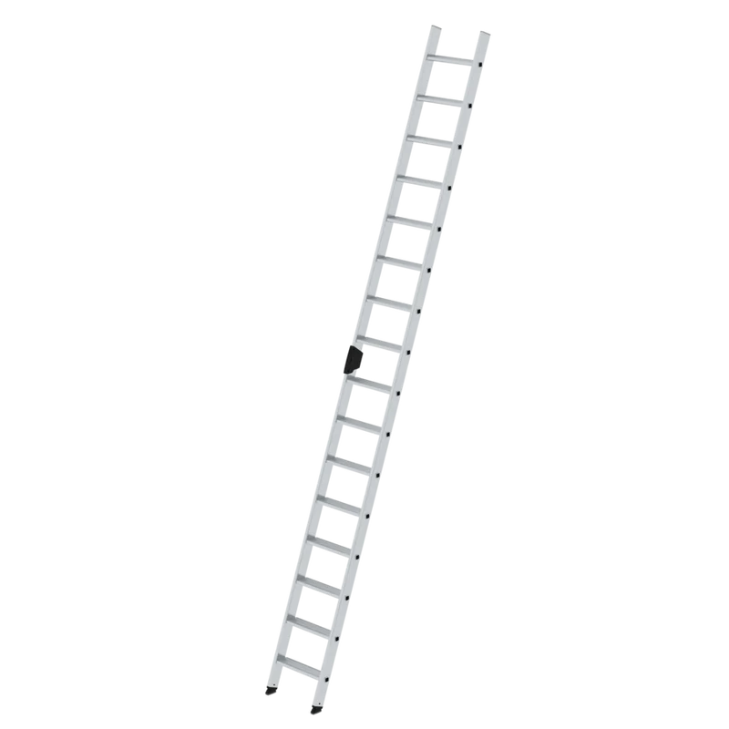 Stufen-Anlegeleiter 420 mm – Aluminium-Leiter ohne Traverse, einseitig begehbar