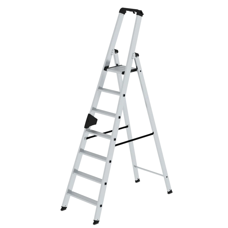 Stufen-Stehleiter mit safe-cap einseitig begehbar
