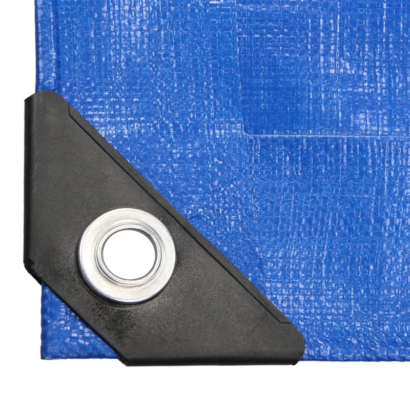 Abdeckplane Gewebeplane mit Ösen 4x6 m 180g/m² in Blau aus PE